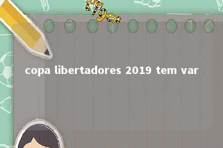 copa libertadores 2019 tem var